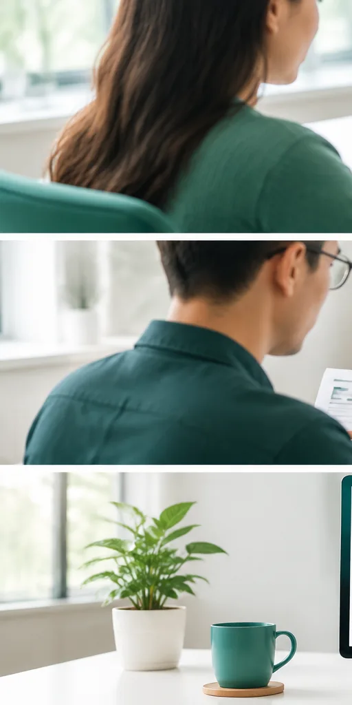 Uploading property photos on a laptop