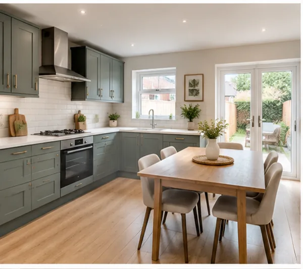 Modern kitchen in a Montreuil townhouse